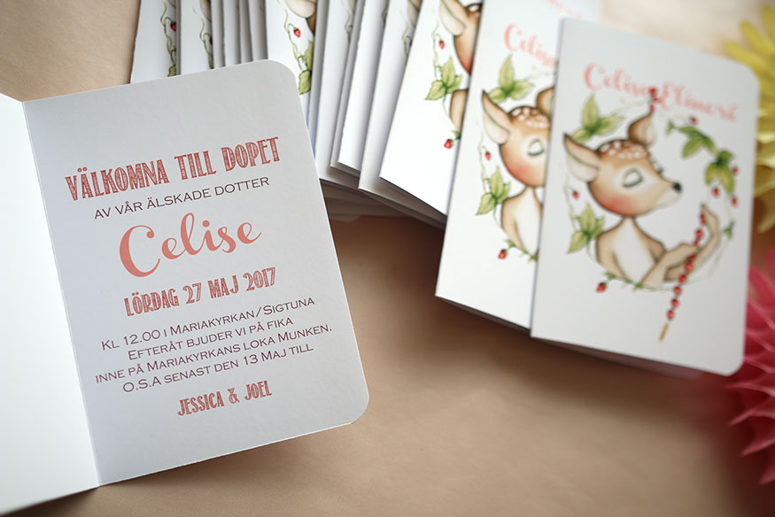Invitation cards deer - 2