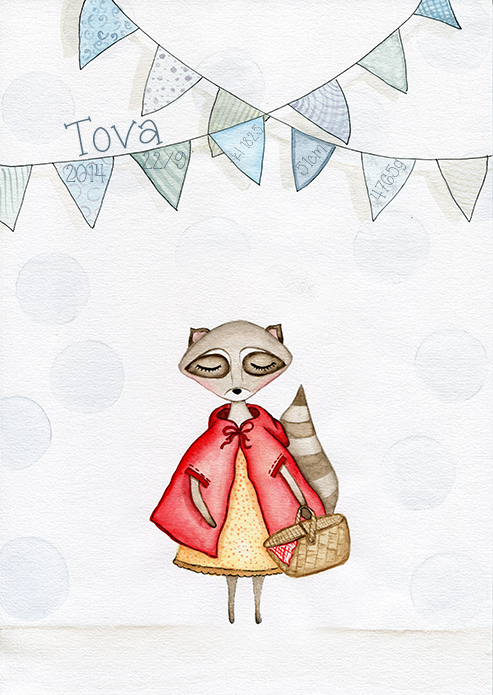 Doptavla - Tova Tvättbjörn - 6