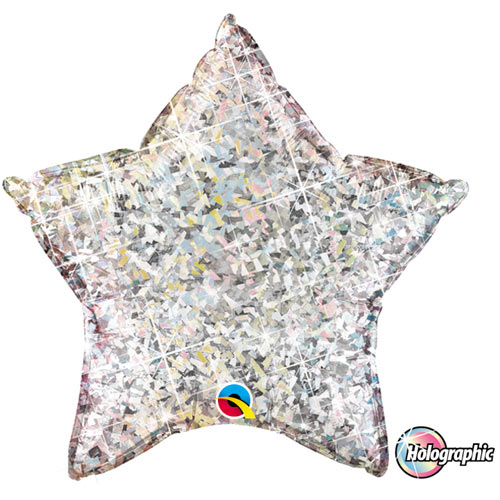 HOLOGRAPHIC SILVER  STJÄRNA 50CM
