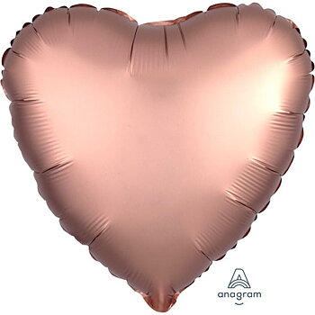 HJÄRTA- "Satin Luxe Rose Copper" 45 CM