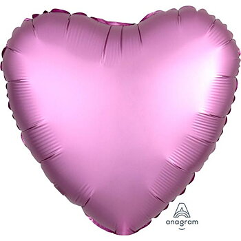 HJÄRTA- "Satin Luxe Flamingo" 45 CM