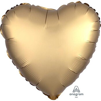 HJÄRTA- "Satin Luxe Gold Sateen"  45 CM