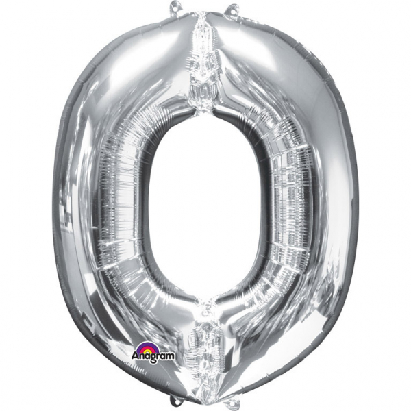 MINI BOKSTAVSBALLONG SILVER O