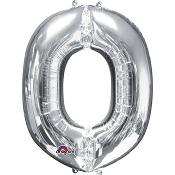 MINI BOKSTAVSBALLONG SILVER O