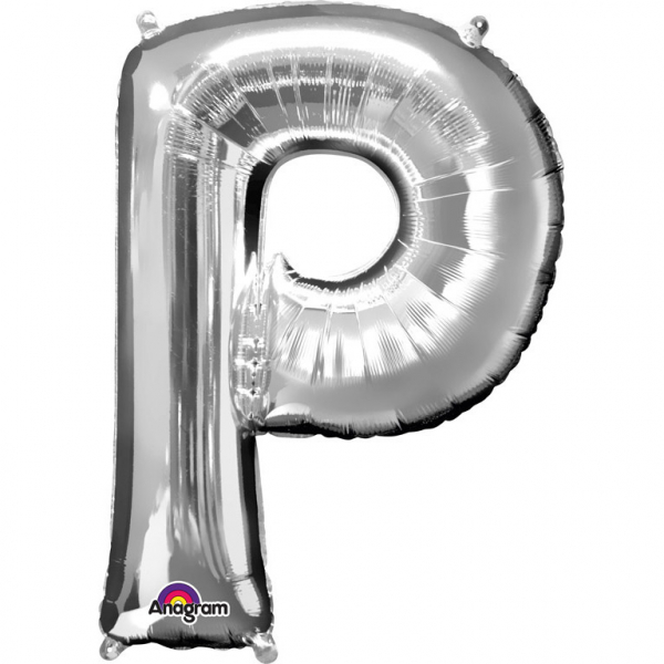 MINI BOKSTAVSBALLONG SILVER P