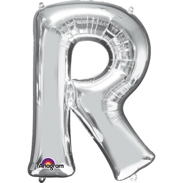 MINI BOKSTAVSBALLONG SILVER R
