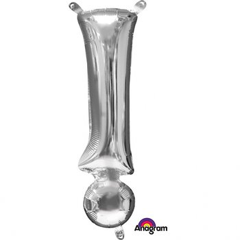 MINI BOKSTAVSBALLONG SILVER !