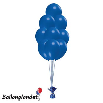 BALLONGBUKETT (Nio heliumfyllda ballonger och ballongtyngd)