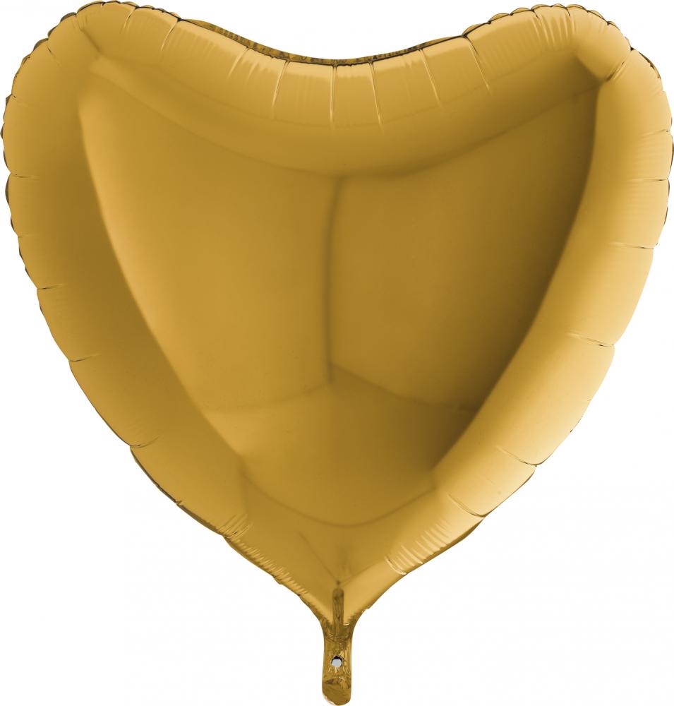 GULD HJÄRTA 91CM