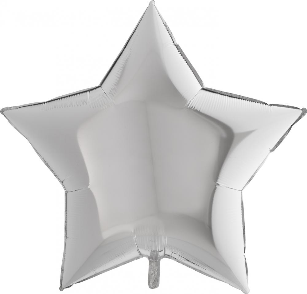 METALL SILVER STJÄRNA 81CM