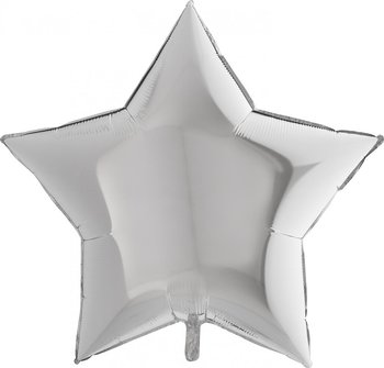 METALL SILVER STJÄRNA 81CM