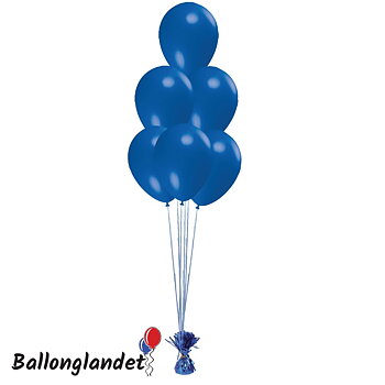 BALLONGBUKETT (Sex heliumfyllda ballonger och ballongtyngd)