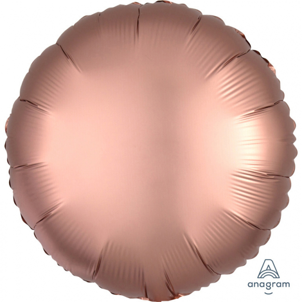 RUND- "Satin Luxe Rose Copper"  43 CM