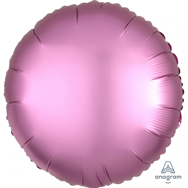 RUND- "Satin Luxe Flamingo"  43 CM