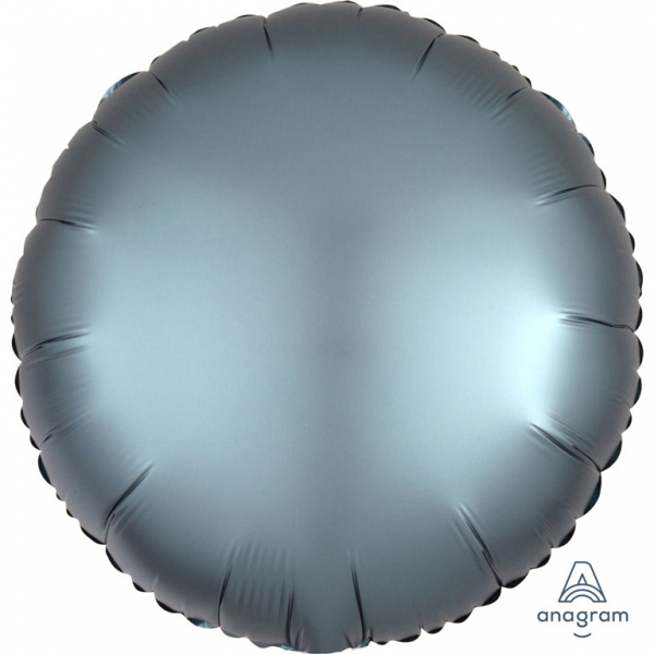 RUND- "Satin Luxe Steel Blue"  43 CM