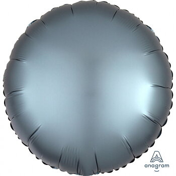 RUND- "Satin Luxe Steel Blue"  43 CM