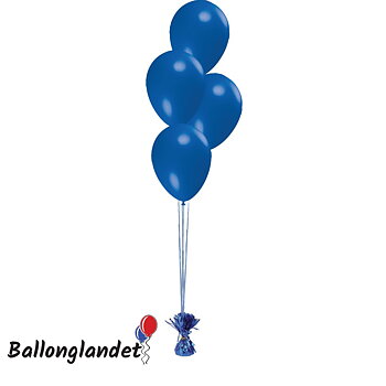 BALLONGBUKETT (Fyra heliumfyllda ballonger och ballongtyngd)