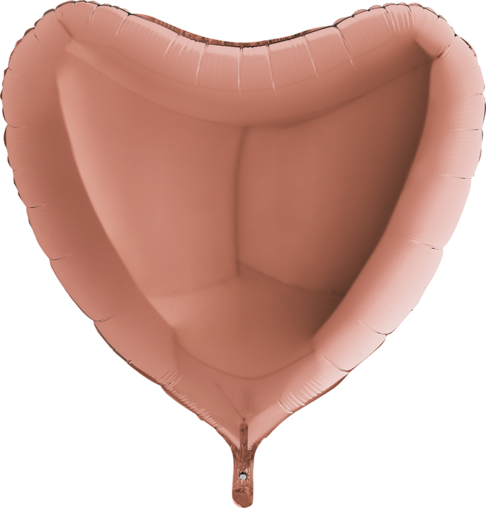ROSÉGULD  HJÄRTA 91CM