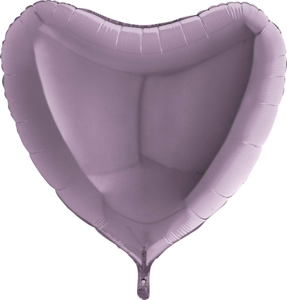LJUSLILA  HJÄRTA 91CM