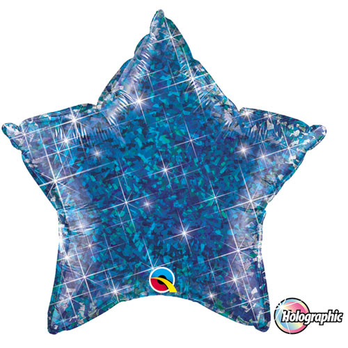 HOLOGRAPHIC BLUE  STJÄRNA 50CM
