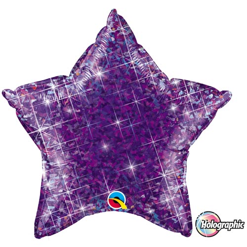 HOLOGRAPHIC PURPLE  STJÄRNA 50CM
