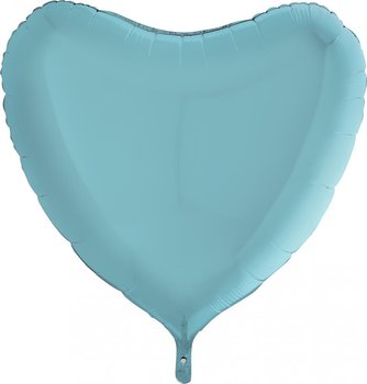 PASTELLBLÅTT HJÄRTA 91CM