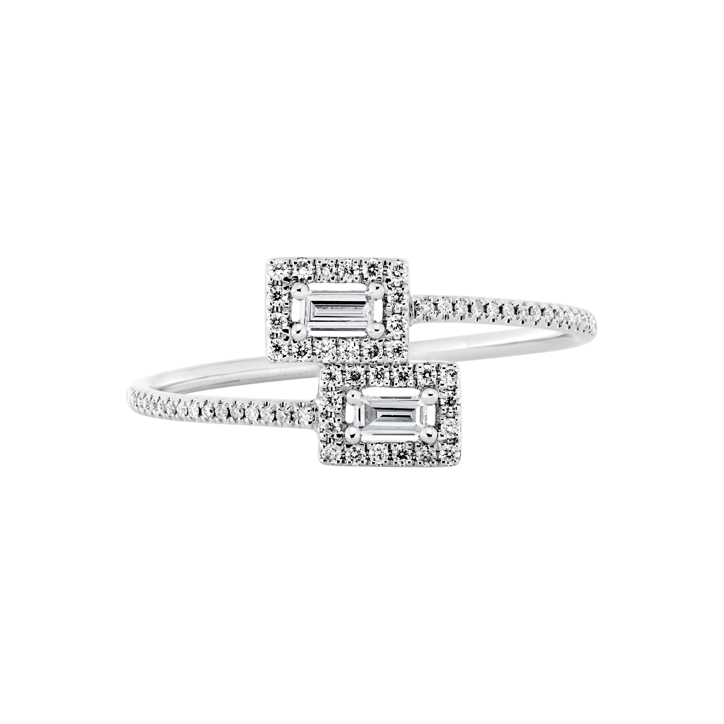 Diamond ring baguette cut - 2