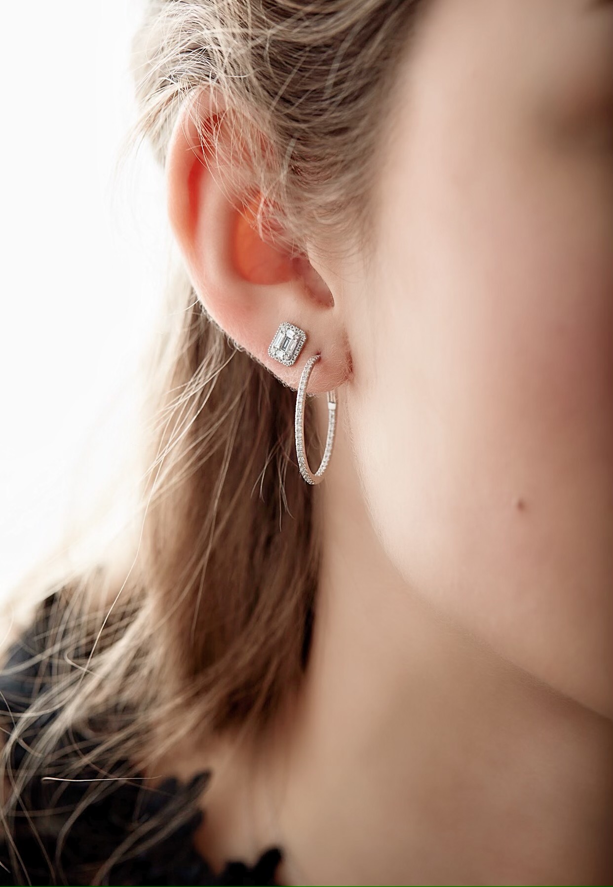 Diamond hoops - 2