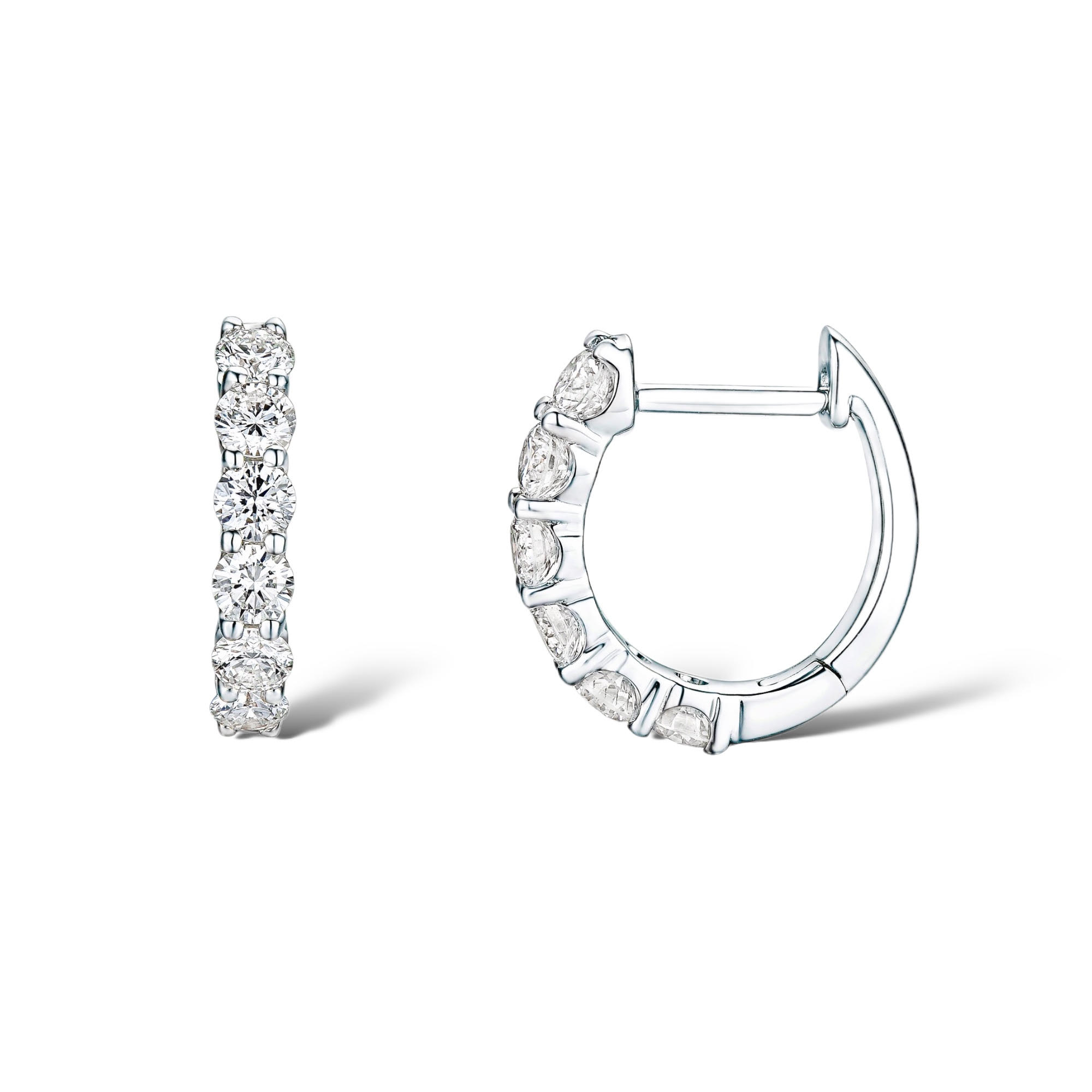 creoles brilliant cut prongset petite