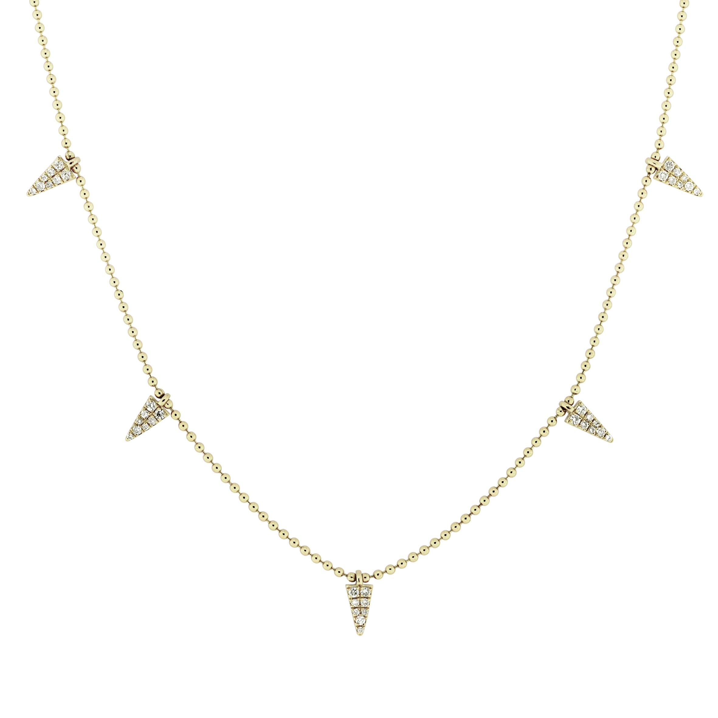 Diamond  spear necklace 