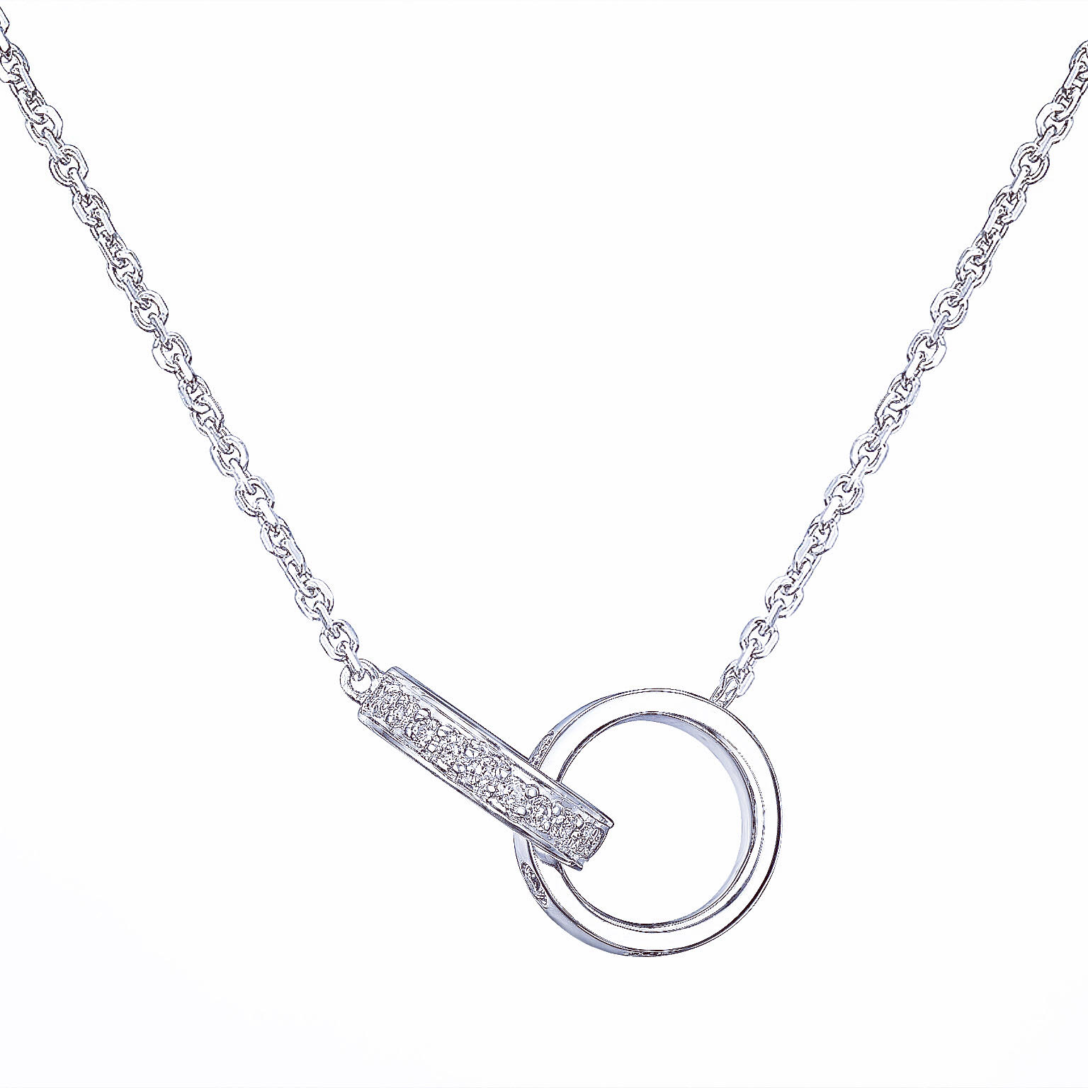 Diamond love necklace 