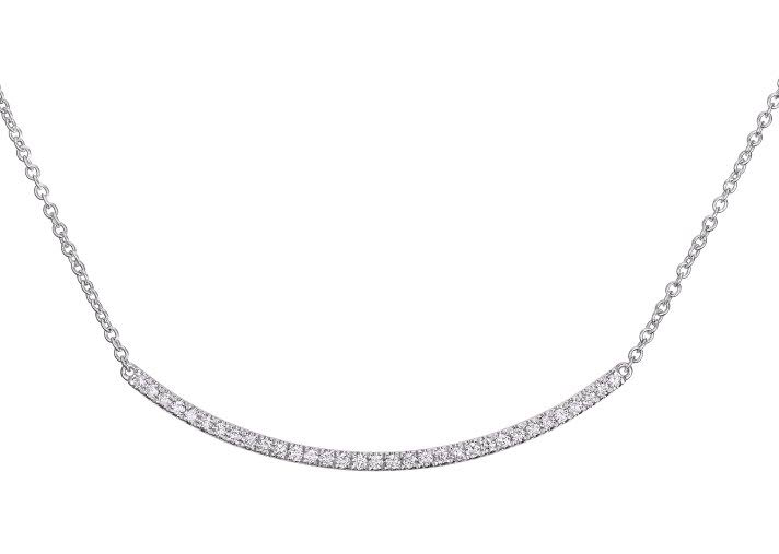 Diamond  bar necklace