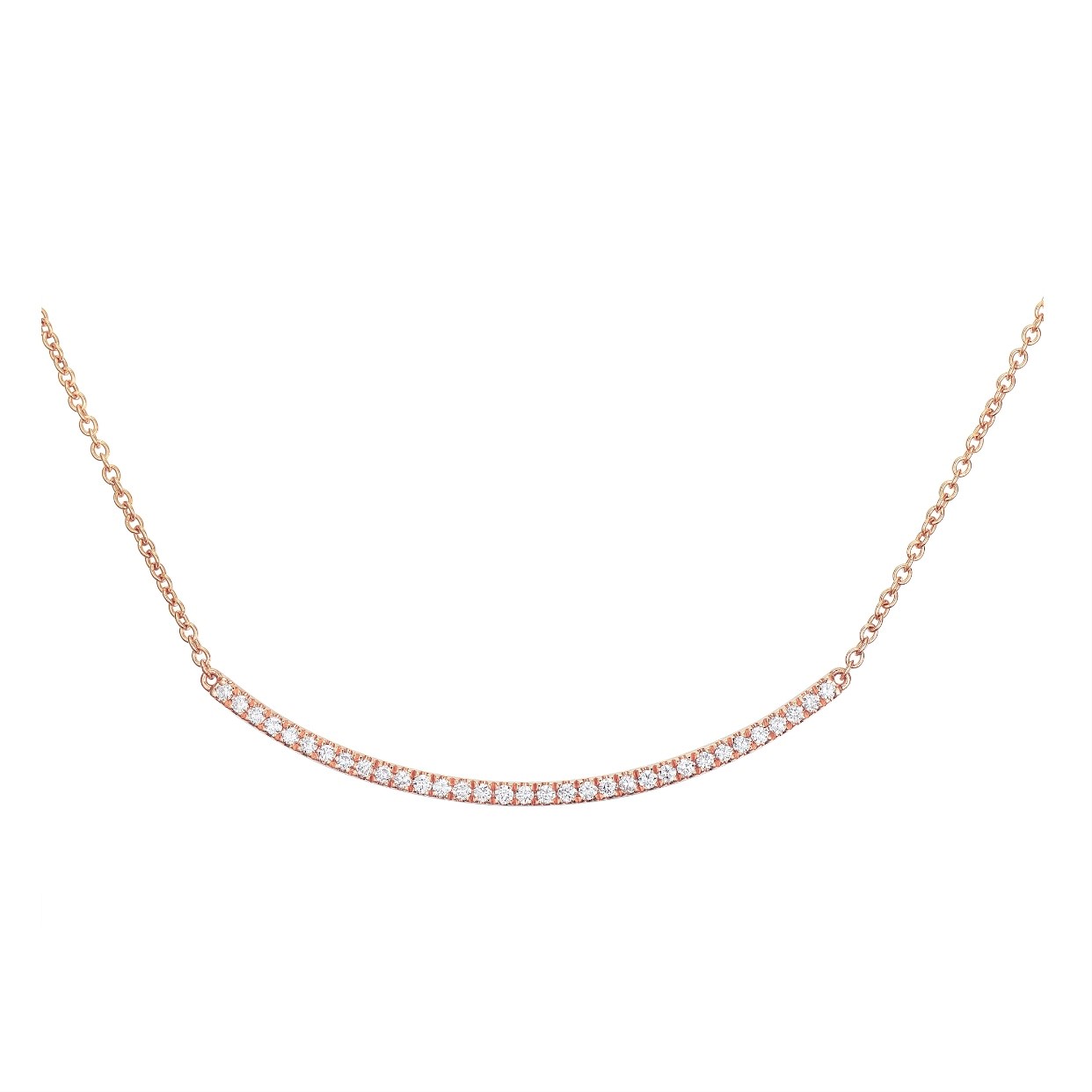 Diamond bar necklace - 4