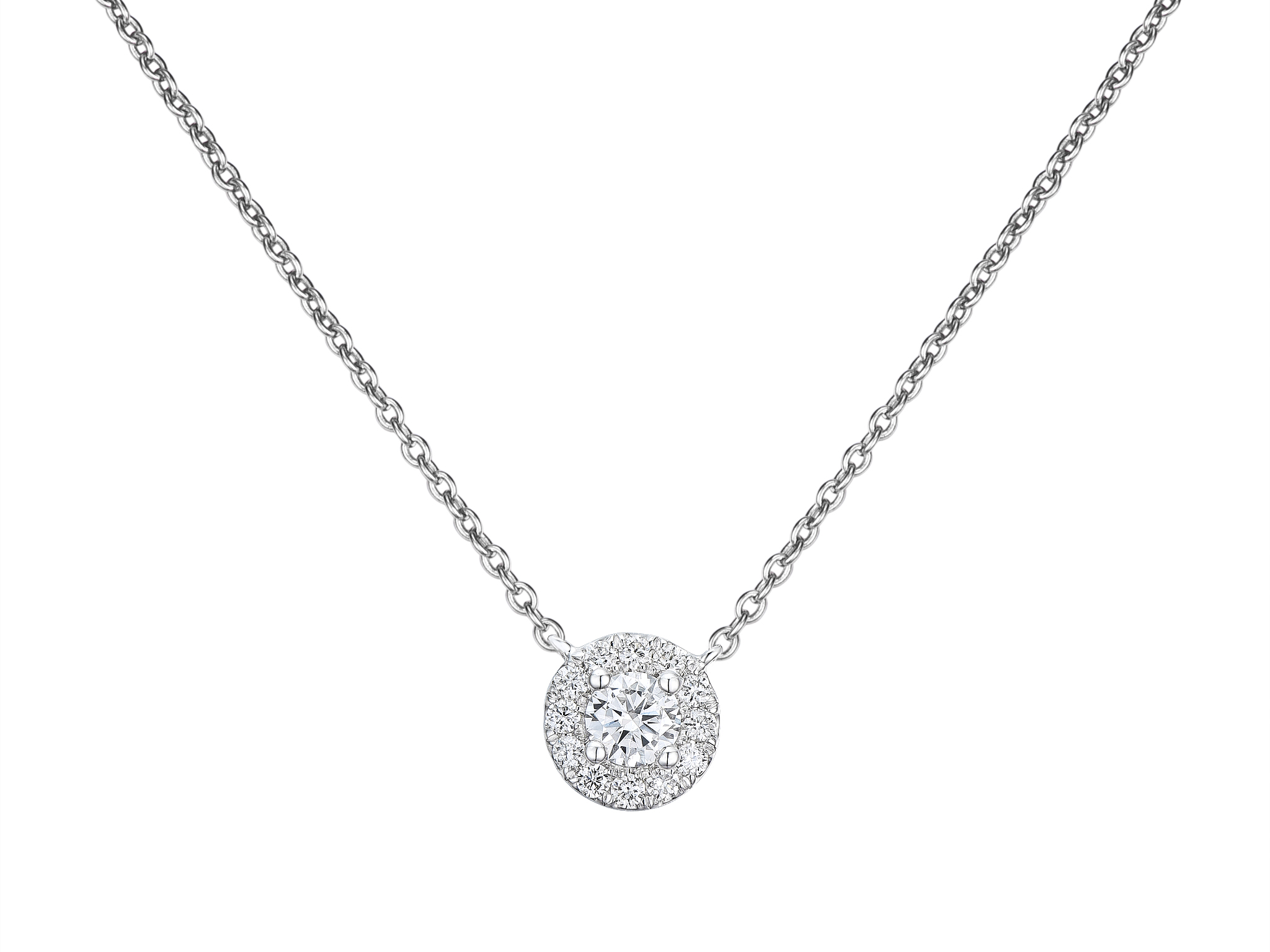 DIAMOND NECKLACE HALO