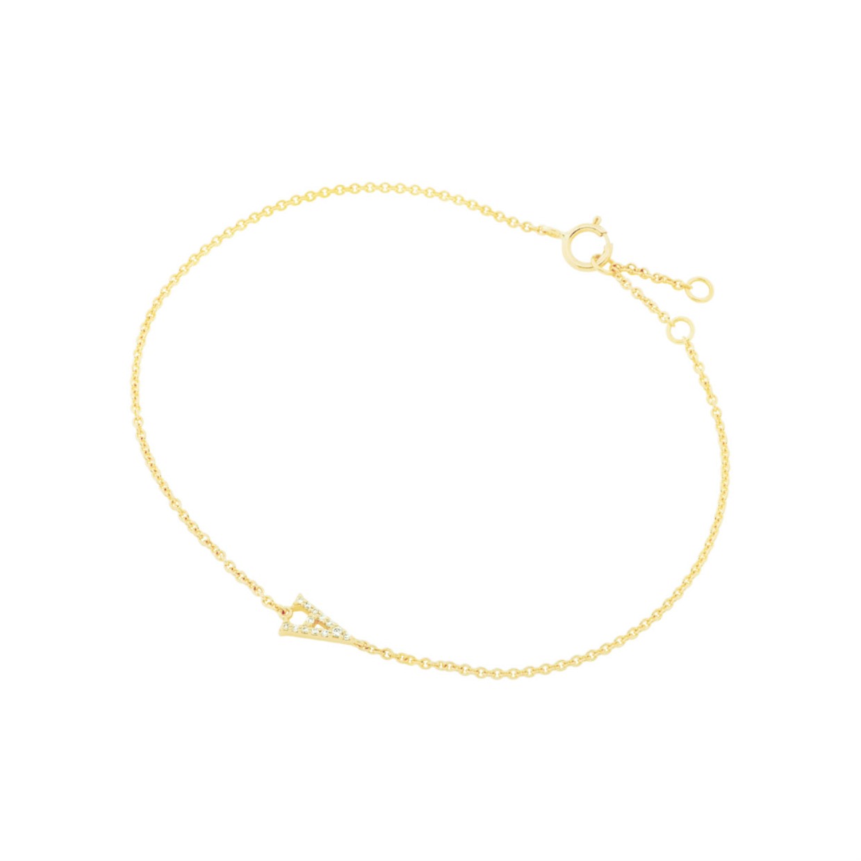 DIAMOND LETTER BRACELET - 6