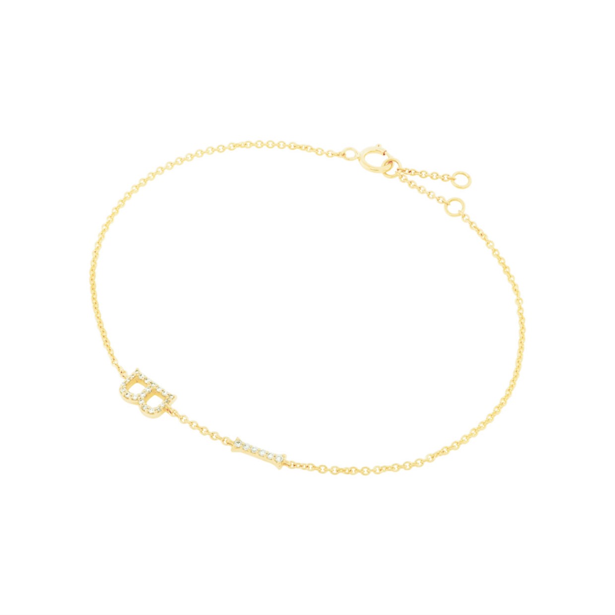 DIAMOND LETTER BRACELET - 2