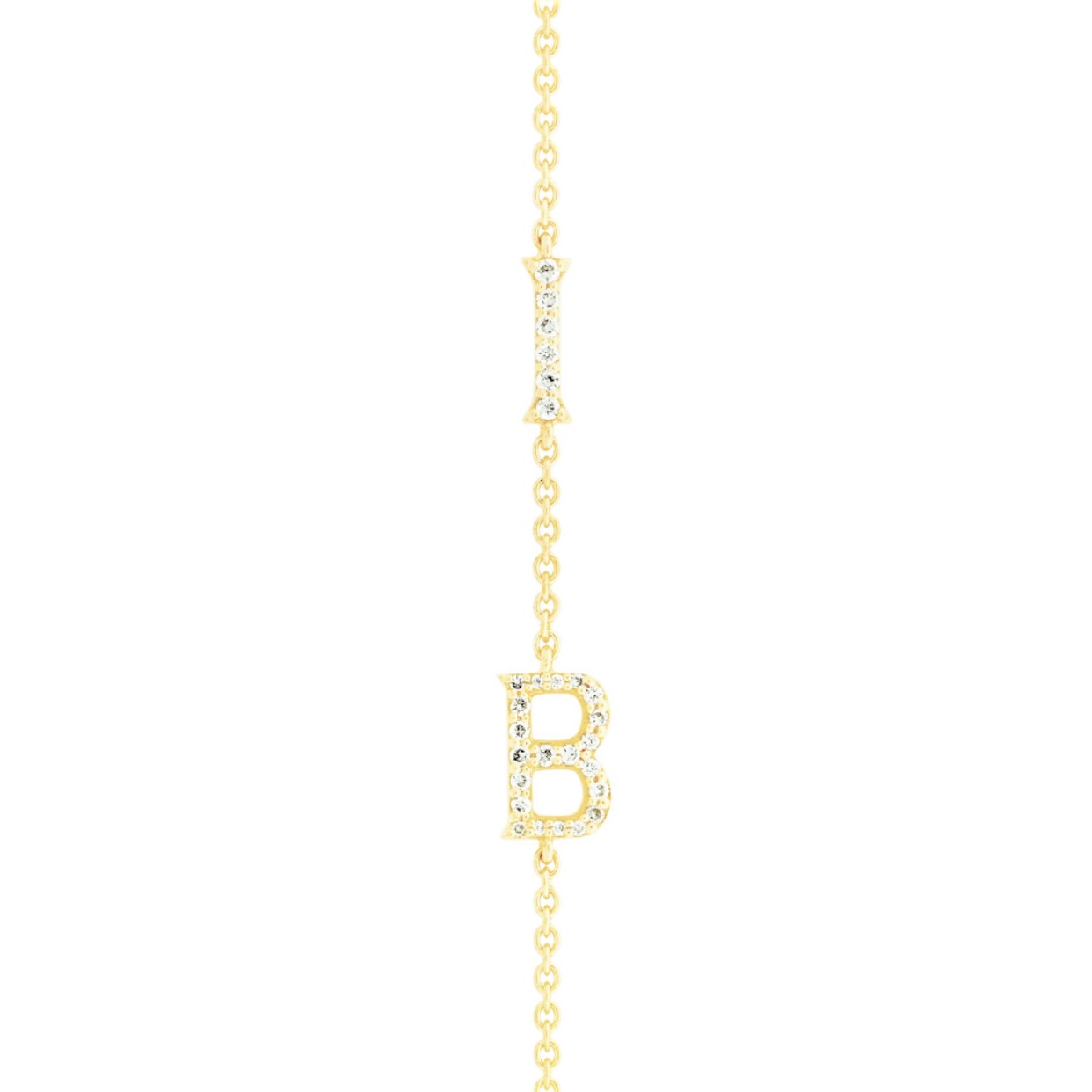 DIAMOND LETTER BRACELET - 3