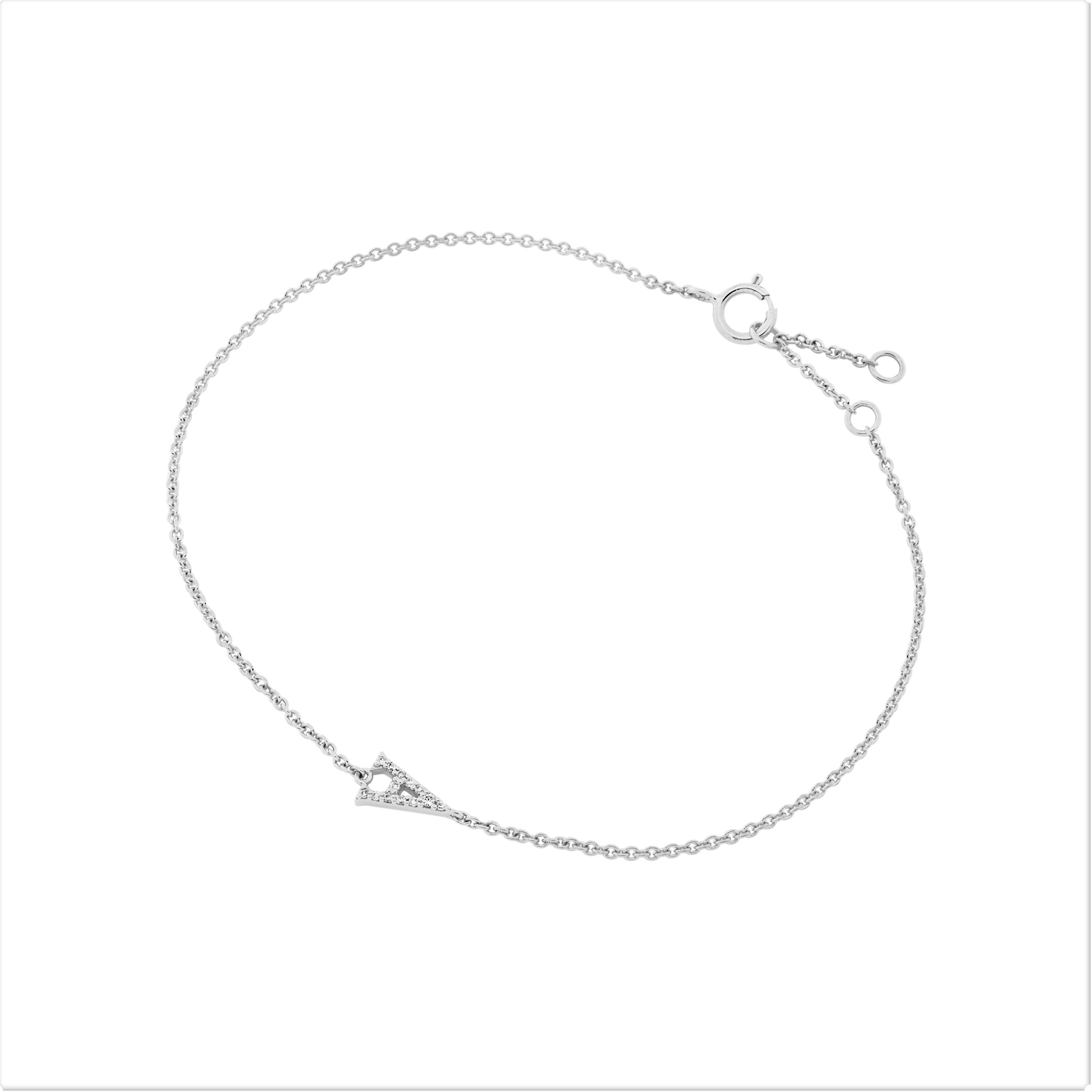 DIAMOND LETTER BRACELET - 9