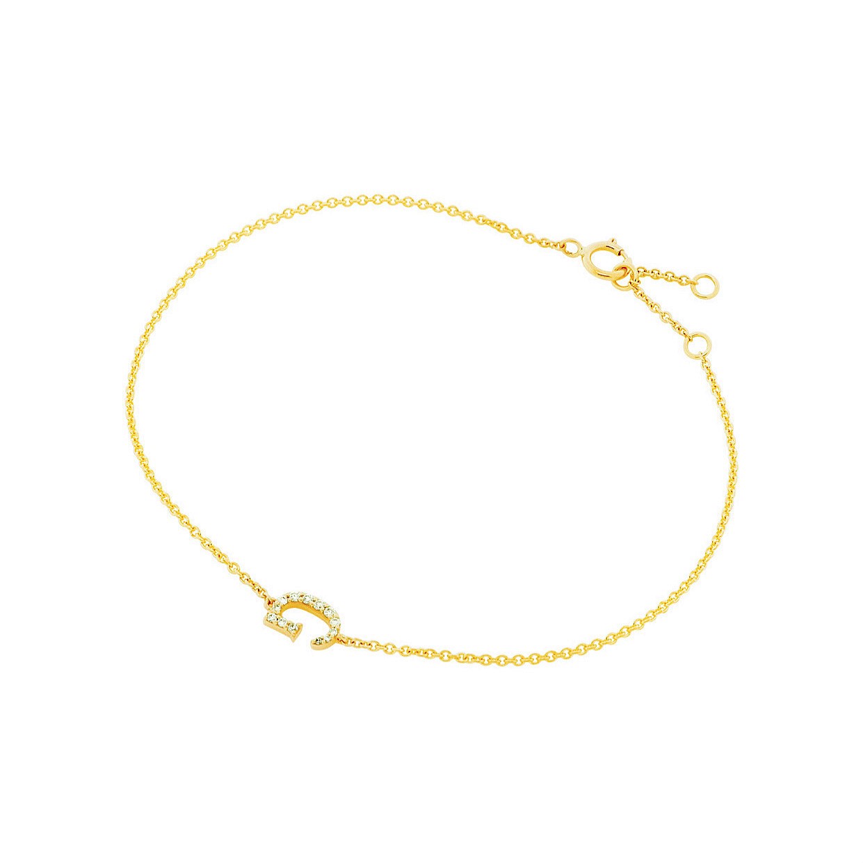 DIAMOND LETTER BRACELET