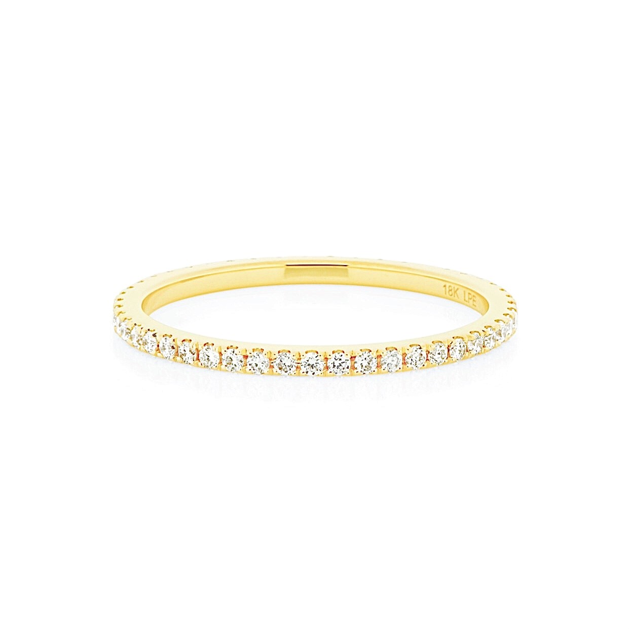 Stackring vita briljanter