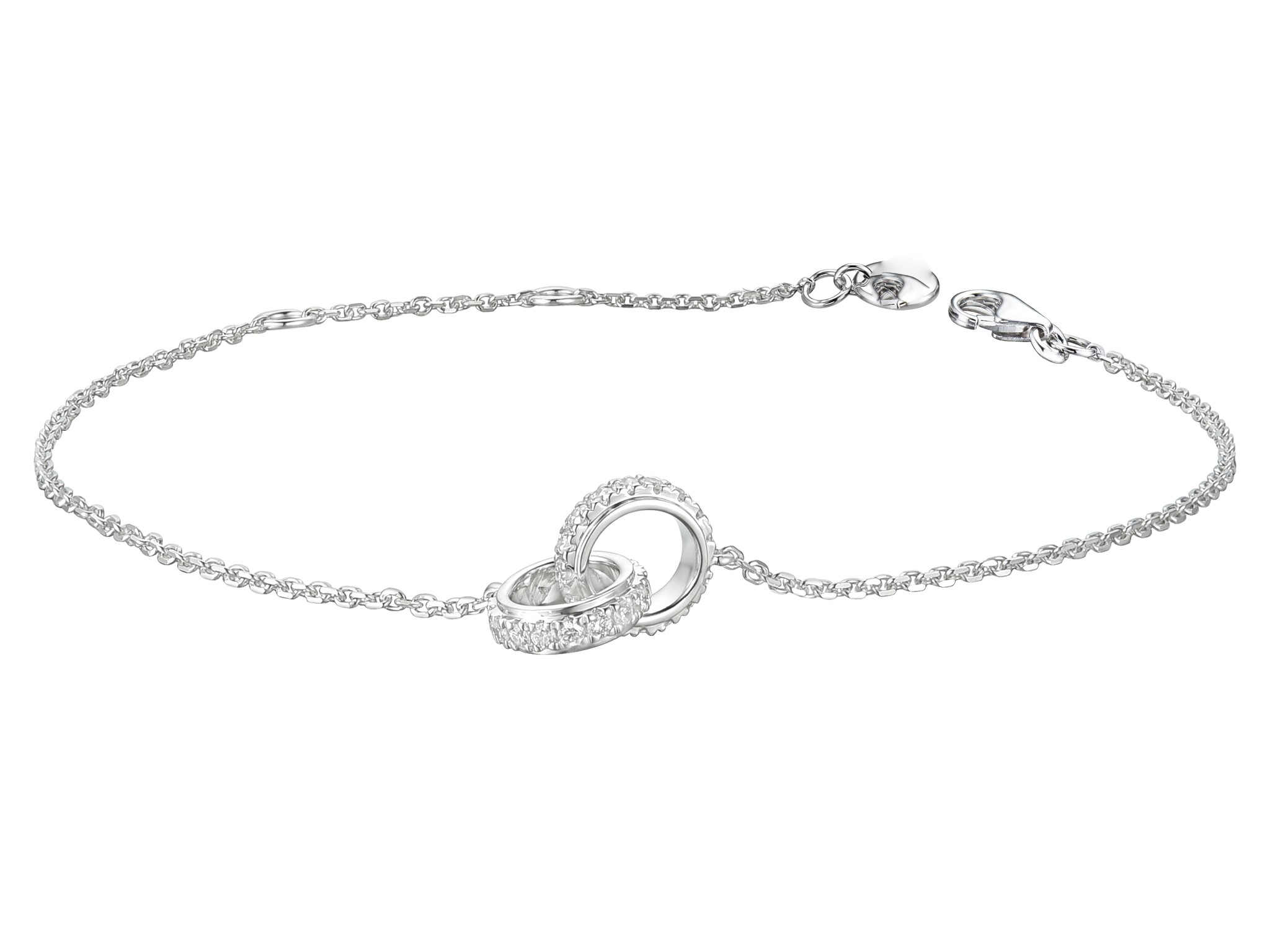 Diamond love bracelet prongset