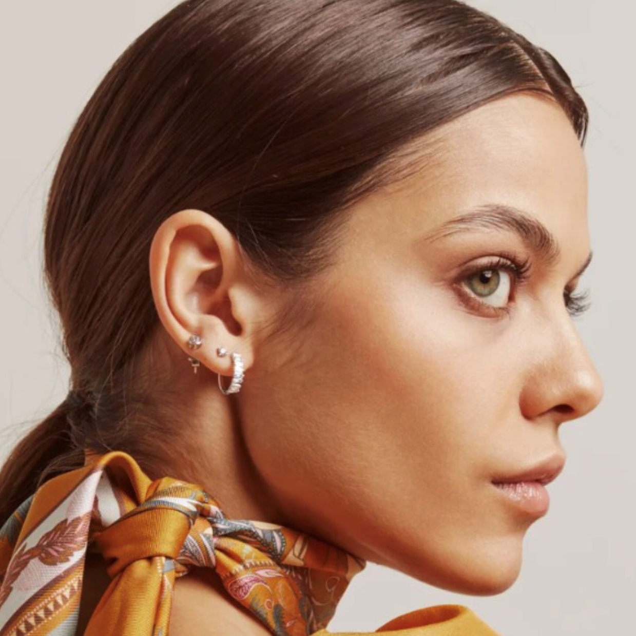BAGUETTE CUT DIAMOND EARRINGS - 2