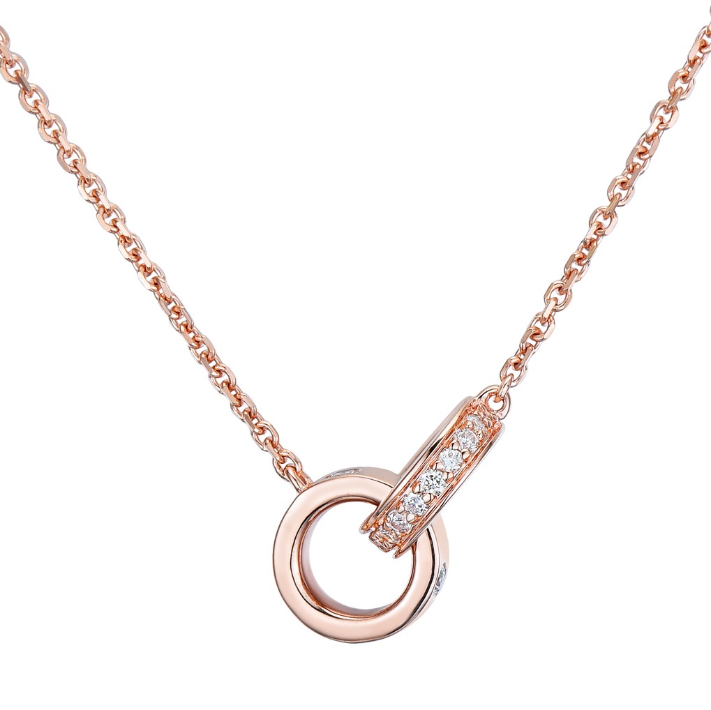 Diamond love necklace petite