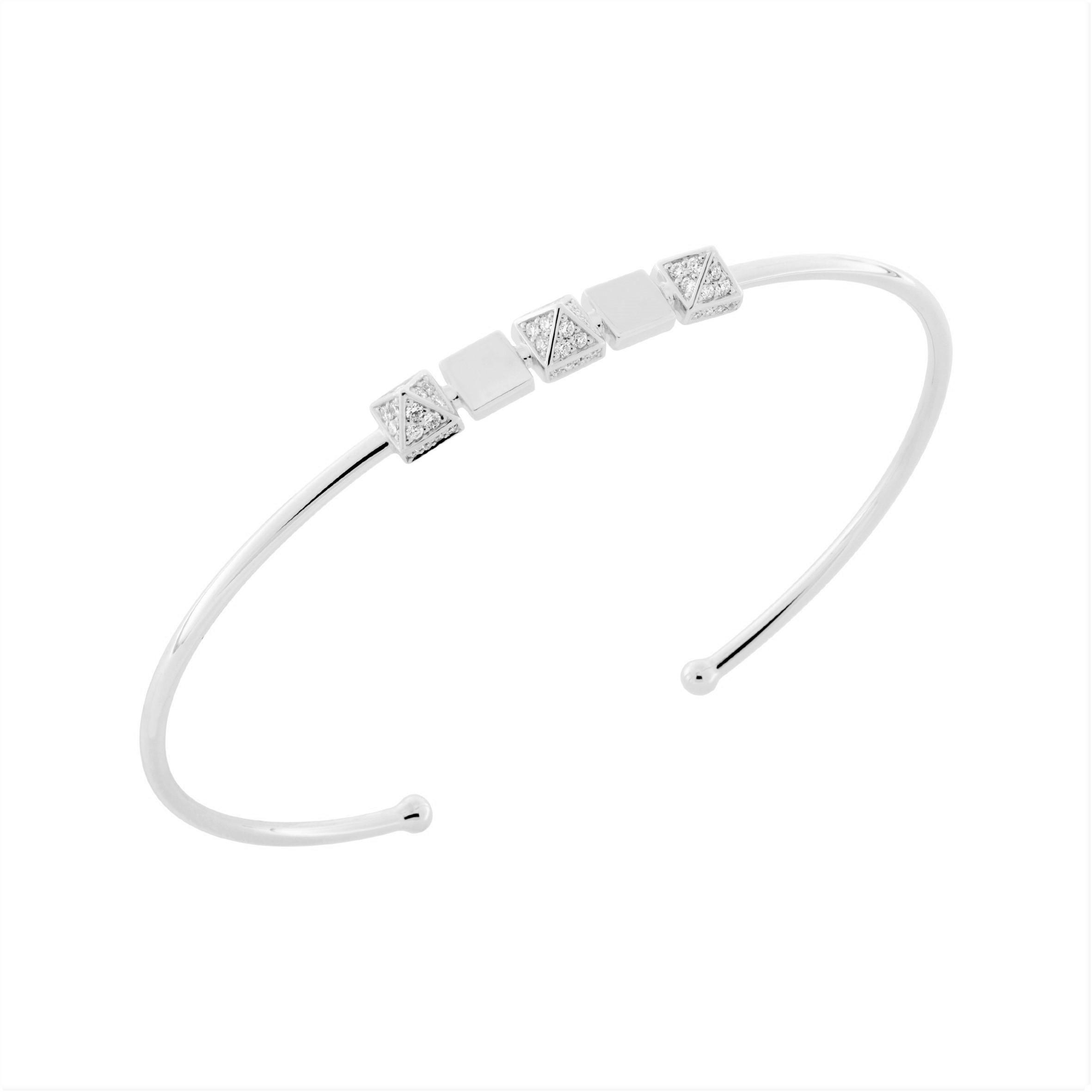 Diamond spike bangle - 3