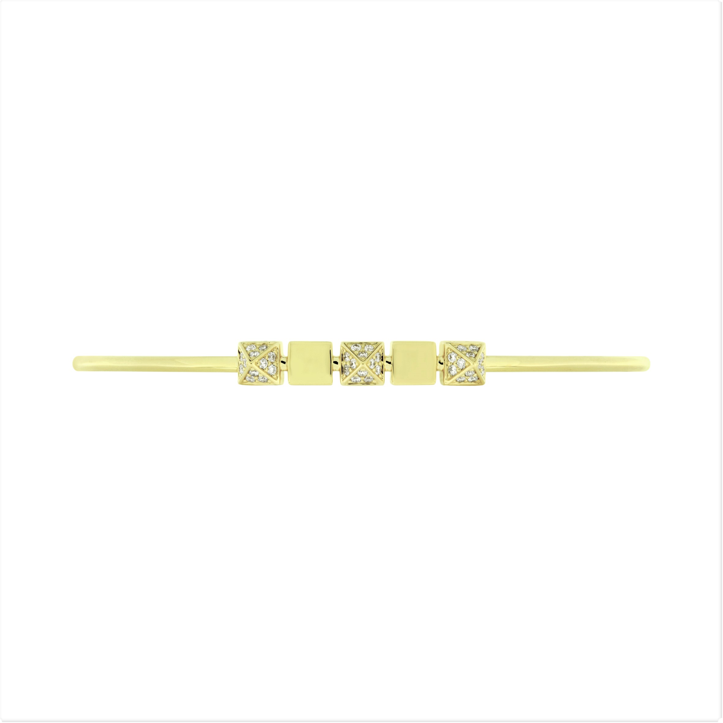 Diamond spike bangle - 2