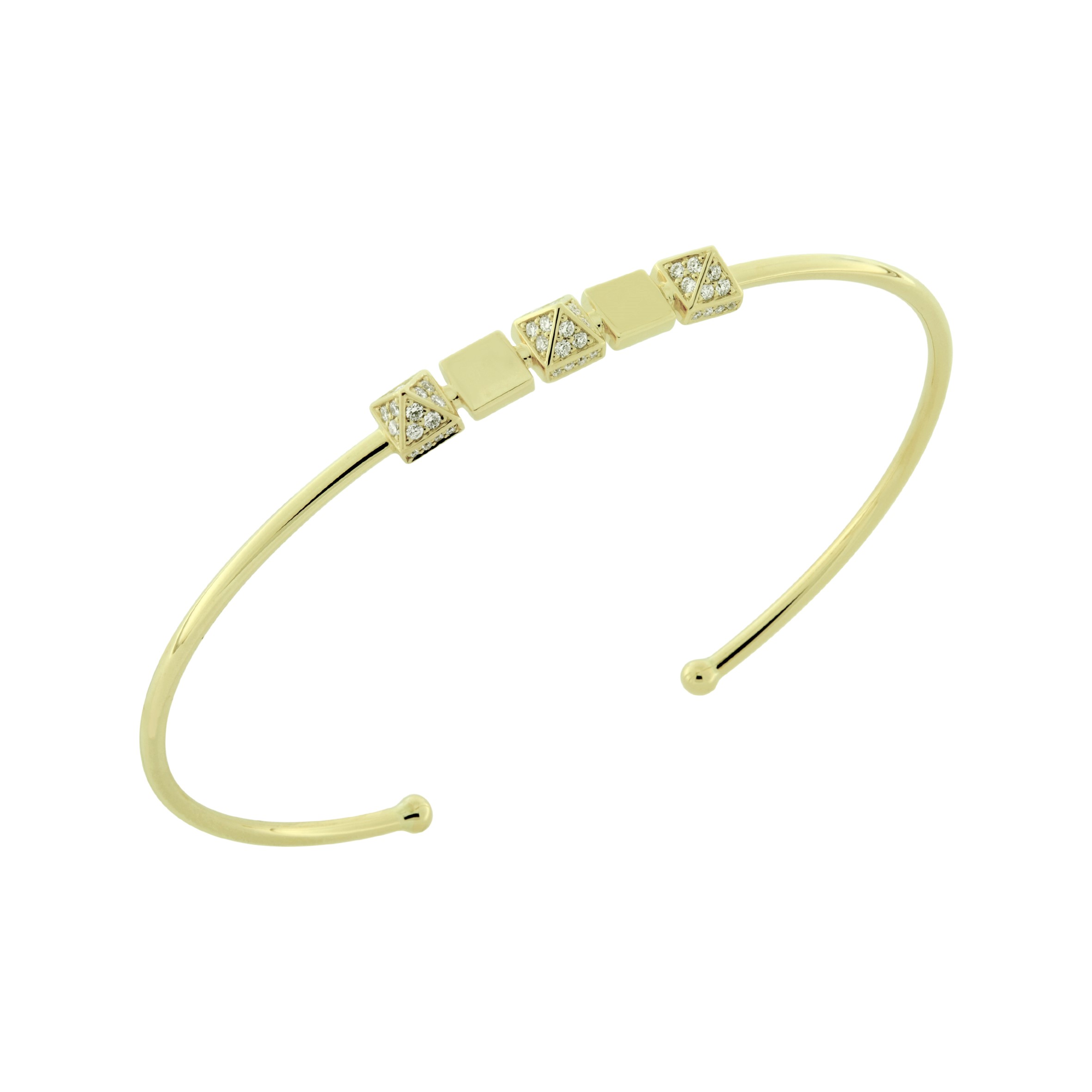 Diamond spike bangle 