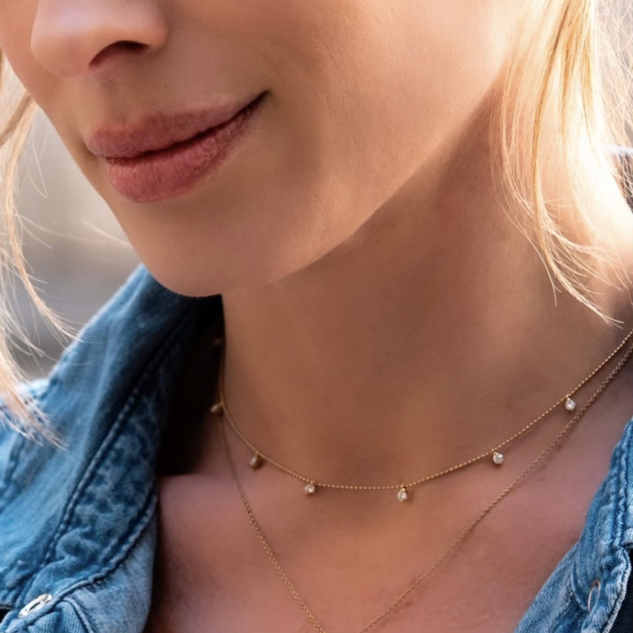 DIAMOND GOCCIA NECKLACE