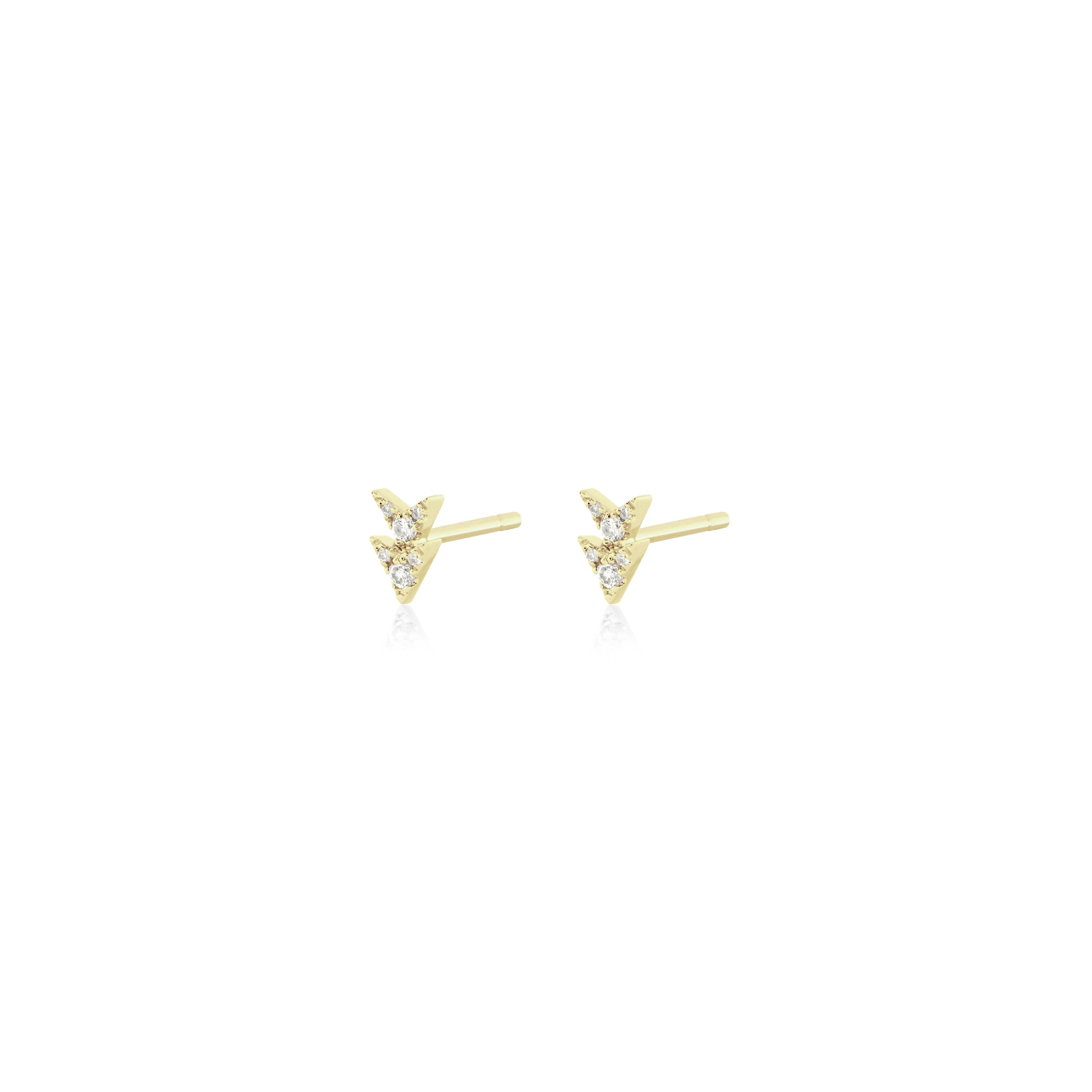 Petite diamond freccia earrings - 2