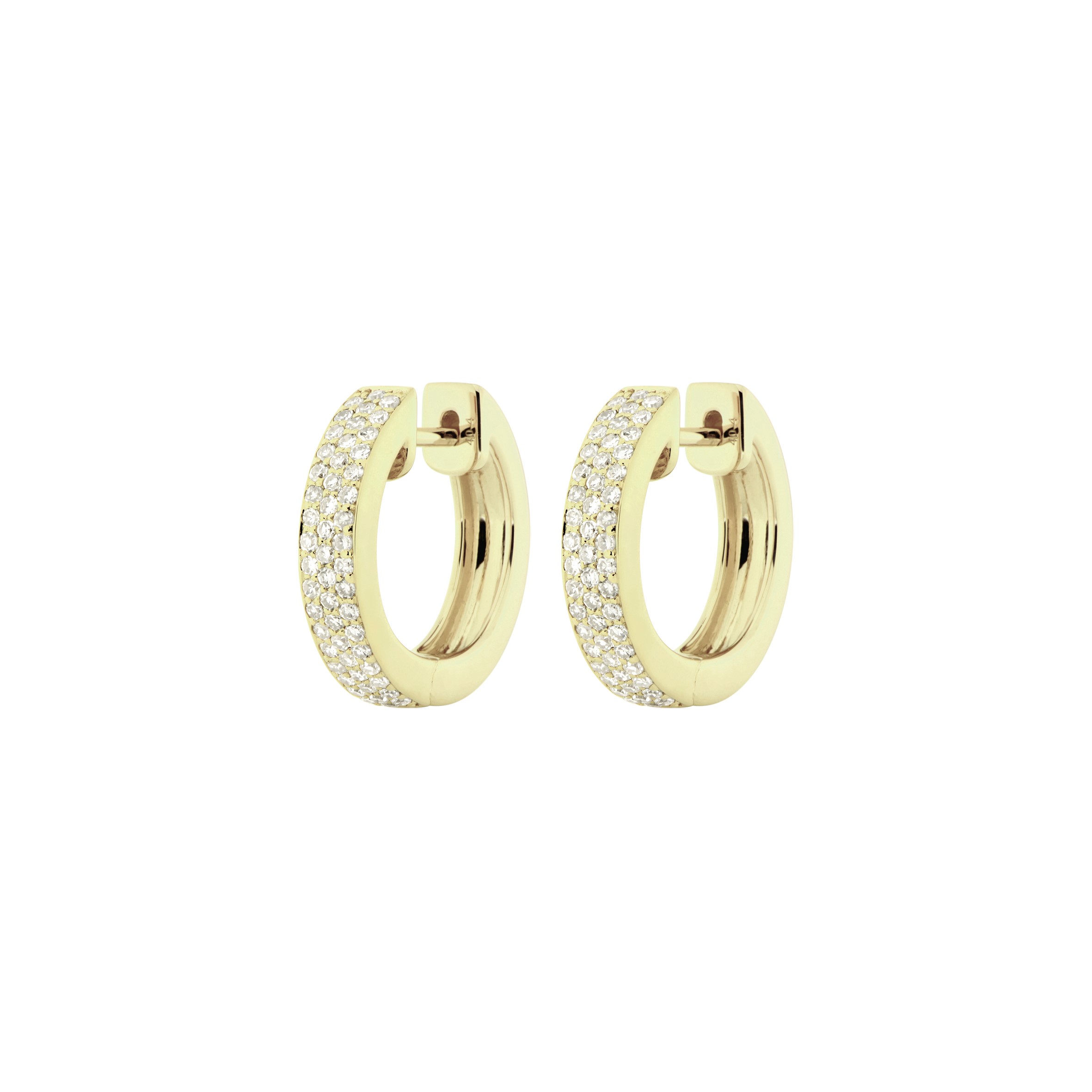 Diamond hoops wide - 2