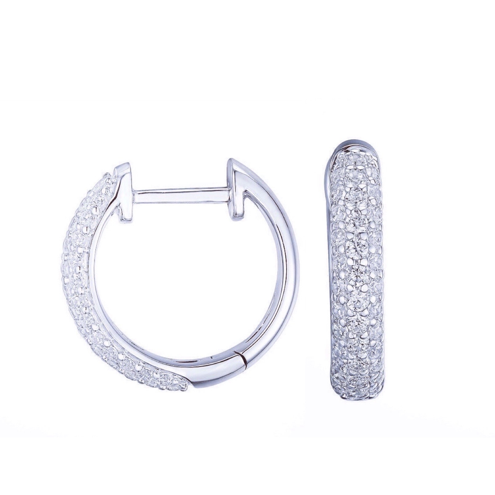 Diamant hoops pavé - 2